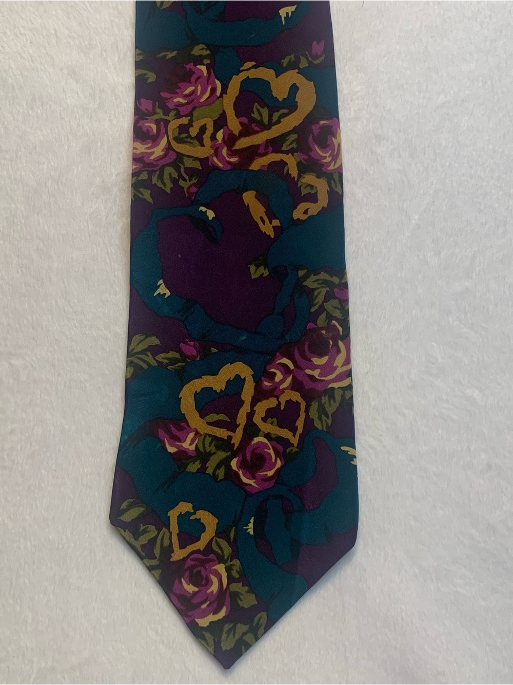 Vintage 1990s The Beatles All You Need Is Love 100% Silk Necktie USA Made